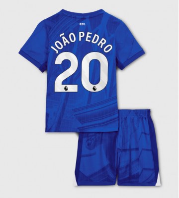 Chelsea Joao Pedro #20 Hjemmebanetrøje Børn 2025-26 Kortærmet (+ Korte bukser)